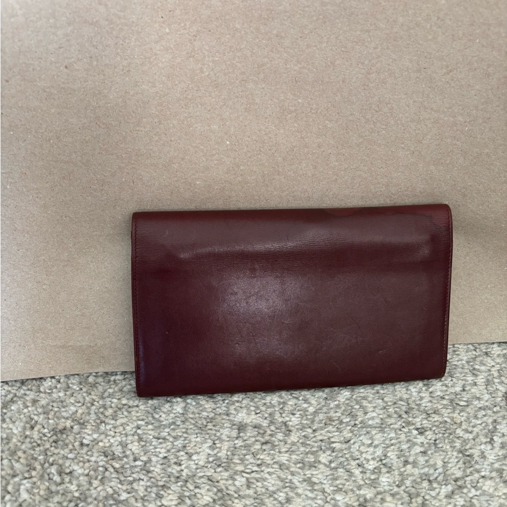 Cartier Women's Burgundy Leather Crossbody Bag Set - Picture 4 of 12